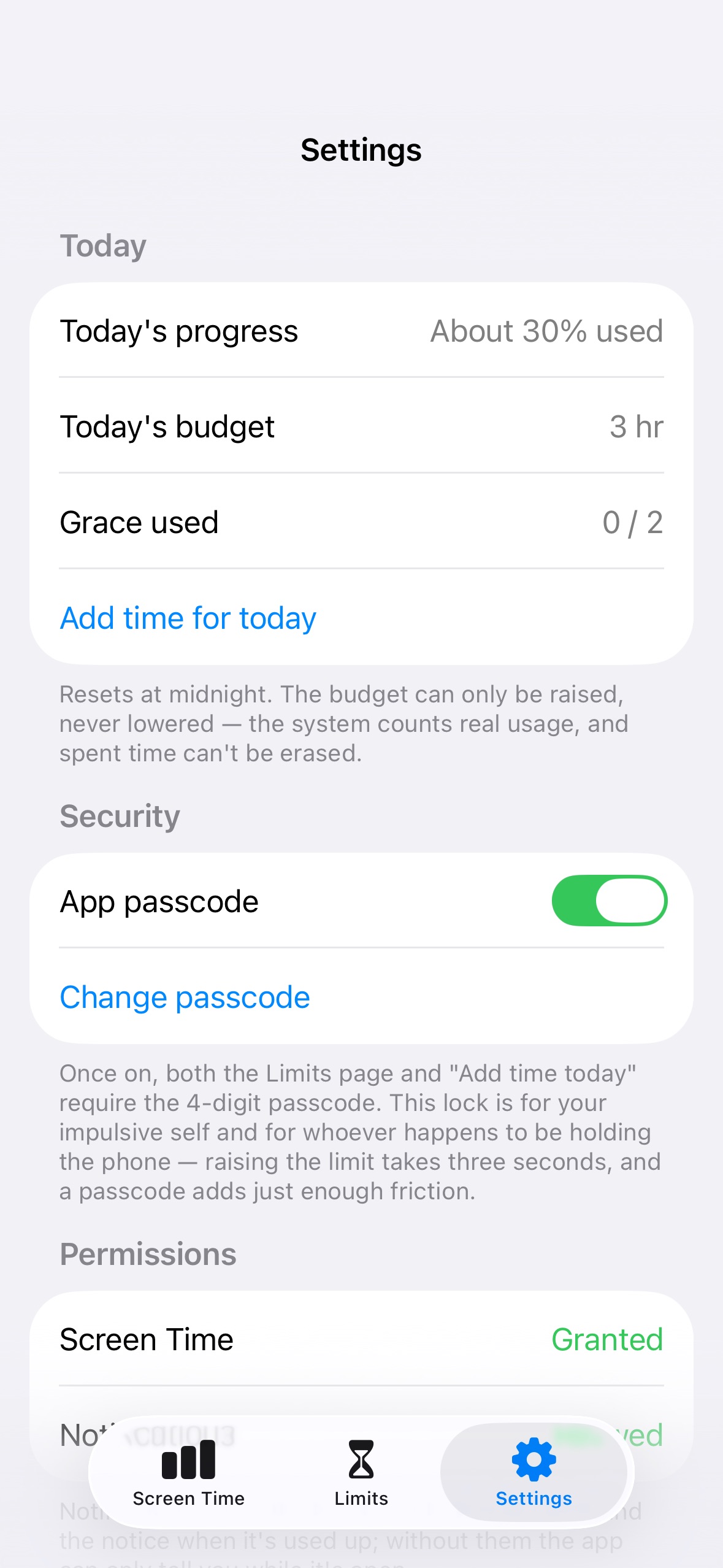 Screenshot 4 of Screen Time · Last Call