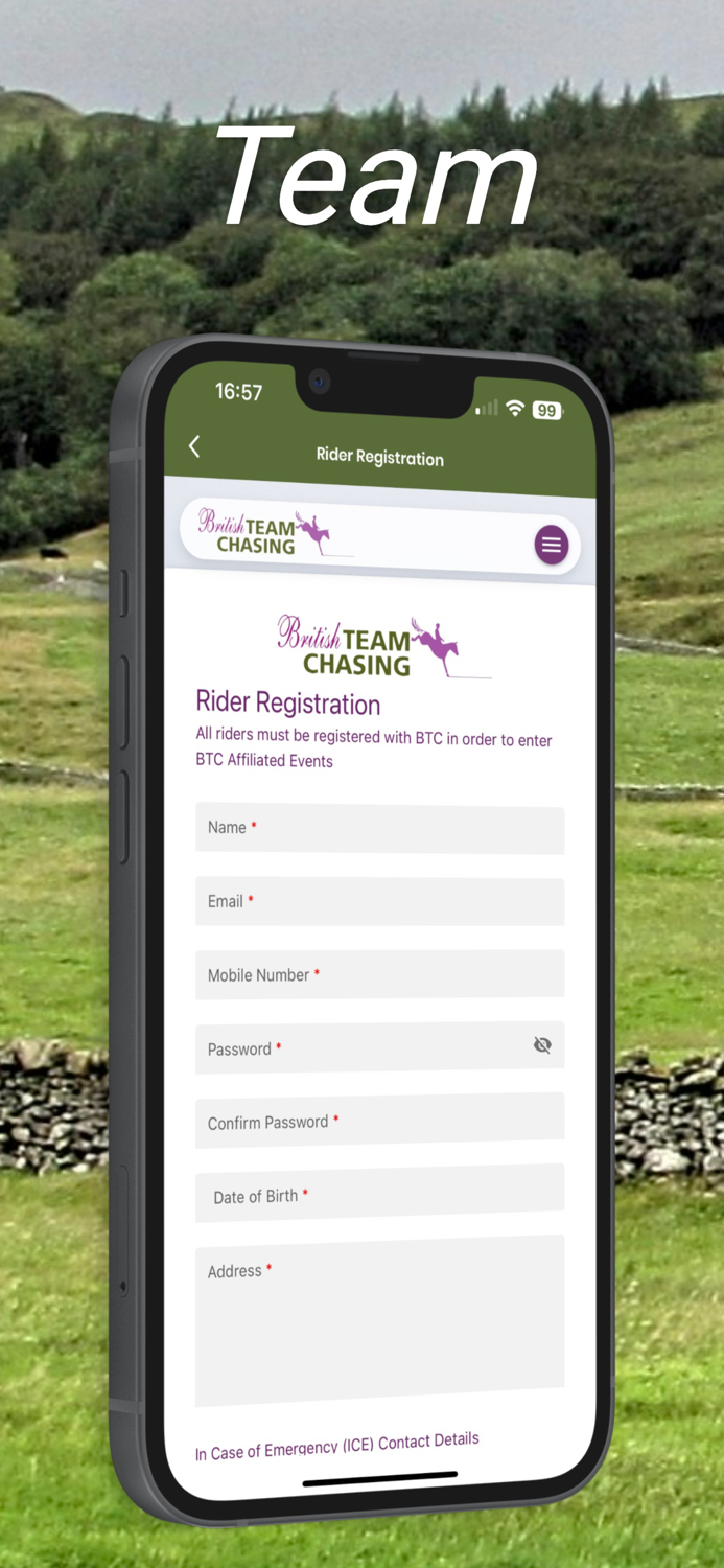 British Team Chasing