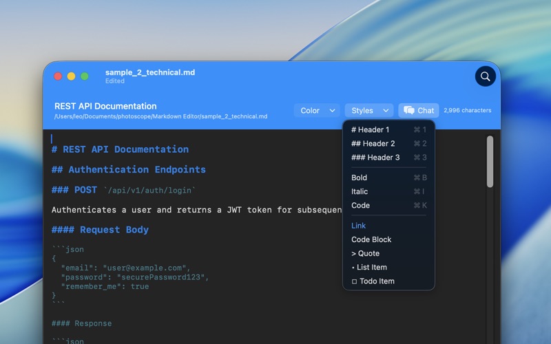 Text Editor - App app screenshot