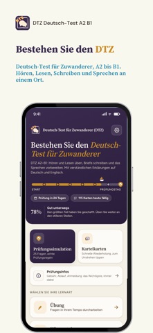 DTZ German Exam A2-B1 iPhone screenshot