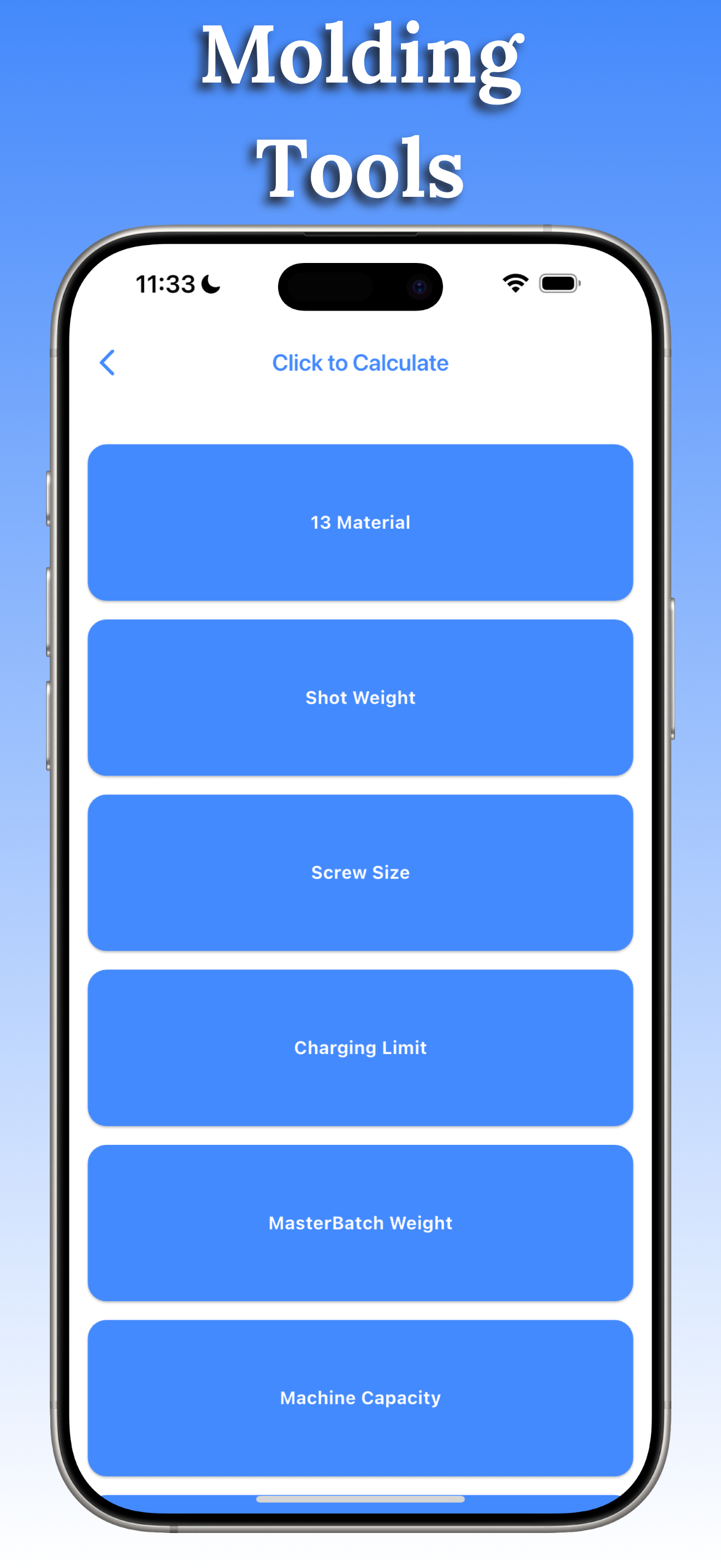 Injection Molding Calculator