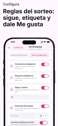 Jet Giveaway Instagram Sorteo iPhone screenshot 2