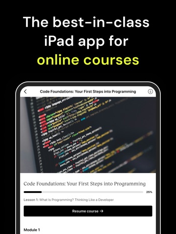 Teachable online courses ipad screenshot 4