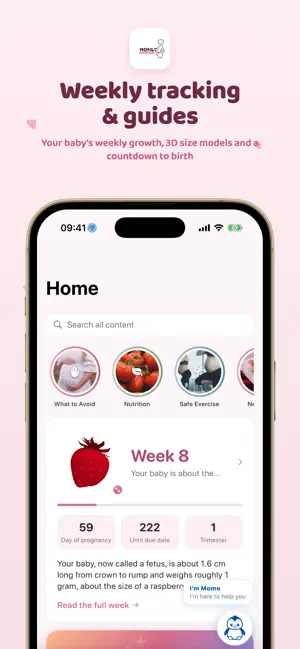 Momly AI Pregnancy Tracker screenshot 1