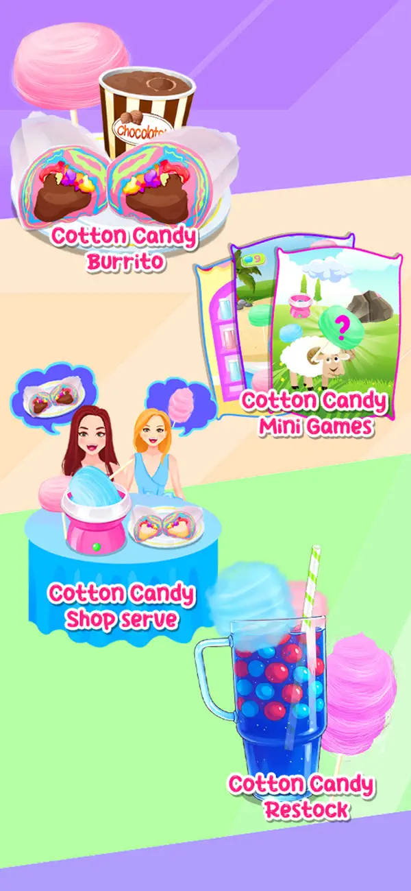 Screenshot #1 pour Cotton Candy Ice Cream Dessert