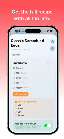Fridge to Recipe Screenshot 2 of 6