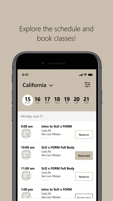 SLO x FORM iPhone screenshot 3 - Health & Fitness app