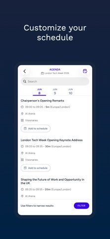 London Tech Week 2026 iPhone screenshot