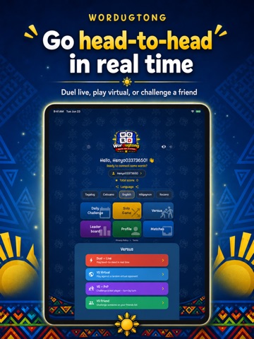 Wordugtong iPad screenshot