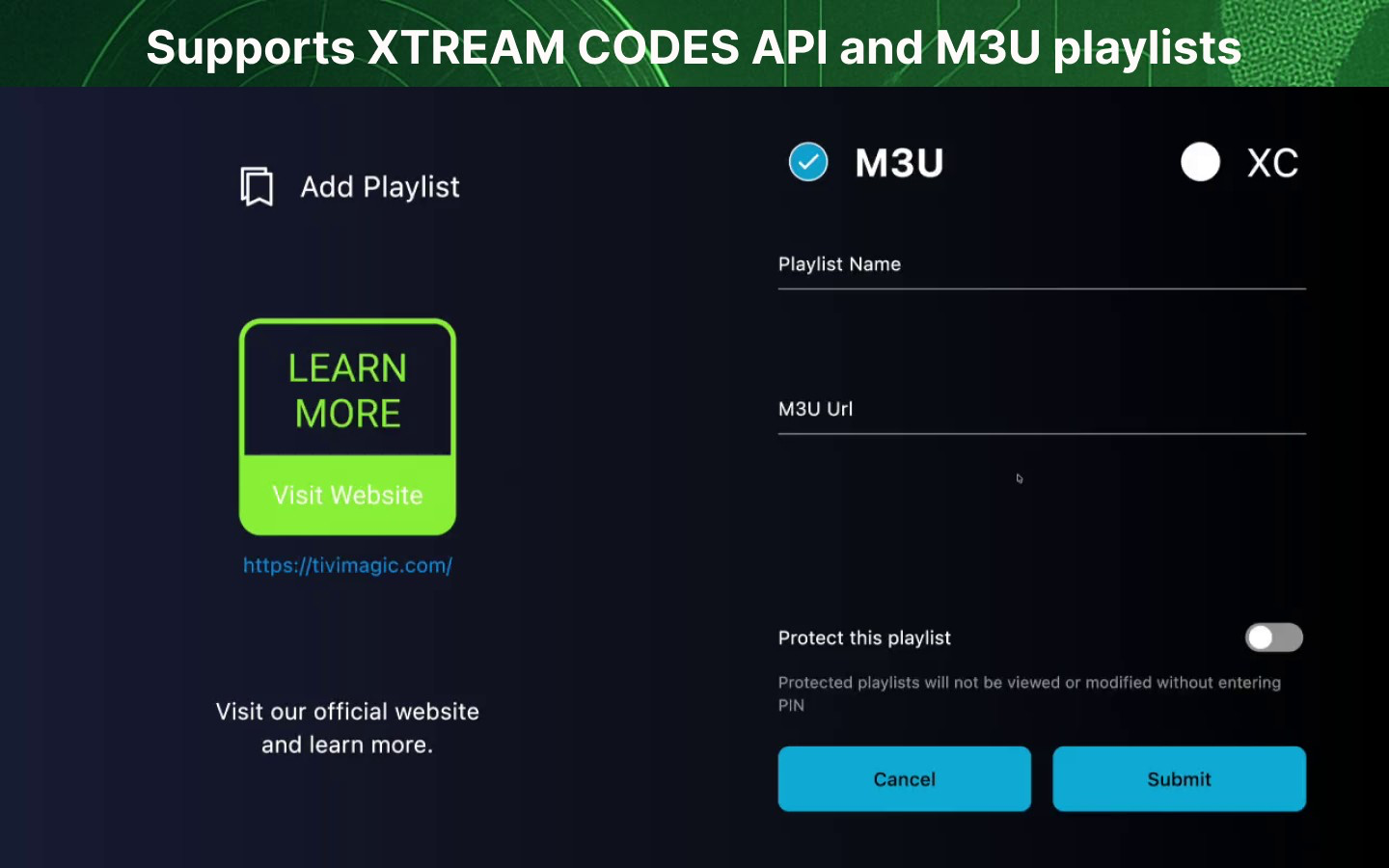Tivimagic Player - M3U & XC screenshot 21