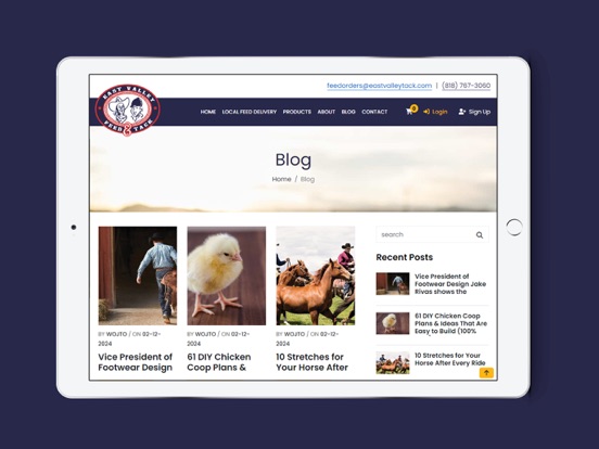 East Valley Feed Tack iPad screenshot 3 - Shopping app