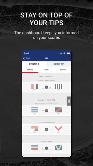 footytips - Footy Tipping App screenshot 4