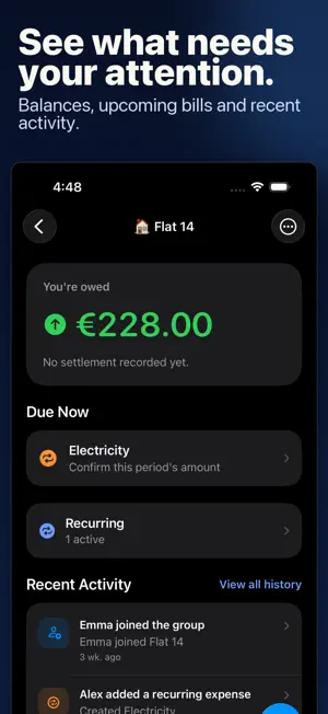 PaySplit: Split Bills & Rent screenshot 2
