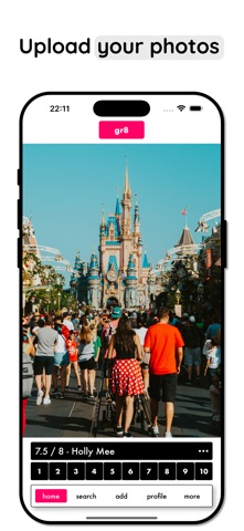 gr8 - rate photos from 1-10 iPhone screenshot