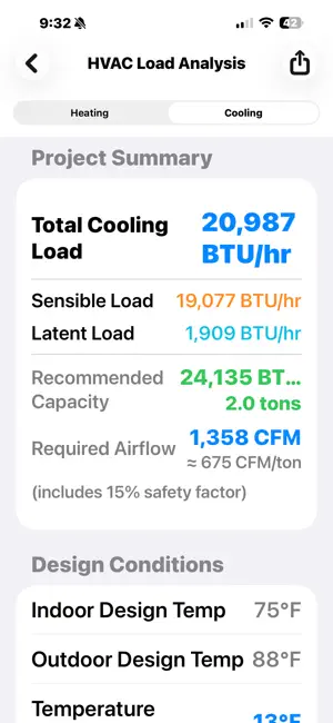 ScanPlan: HVAC Load & Ducts screenshot 2