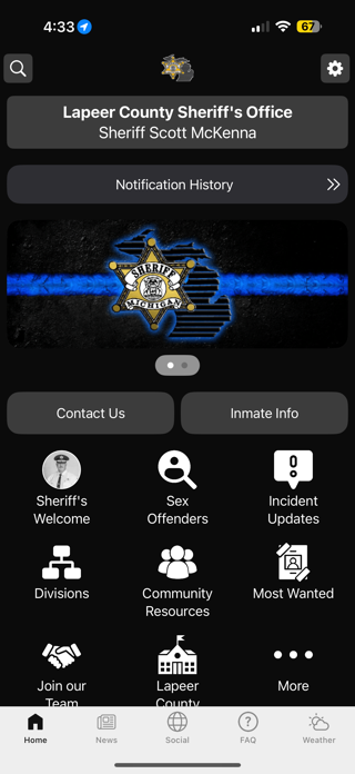 Lapeer County Sheriff Screenshot 1 of 3