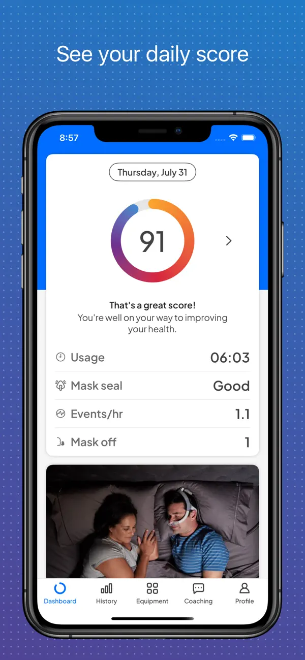 #2. myAir™ by Resmed (iOS) 由: Resmed