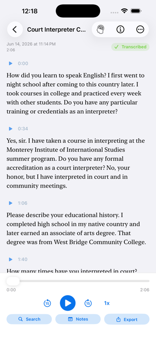 AiRC Transcriber Screenshot 4 of 7