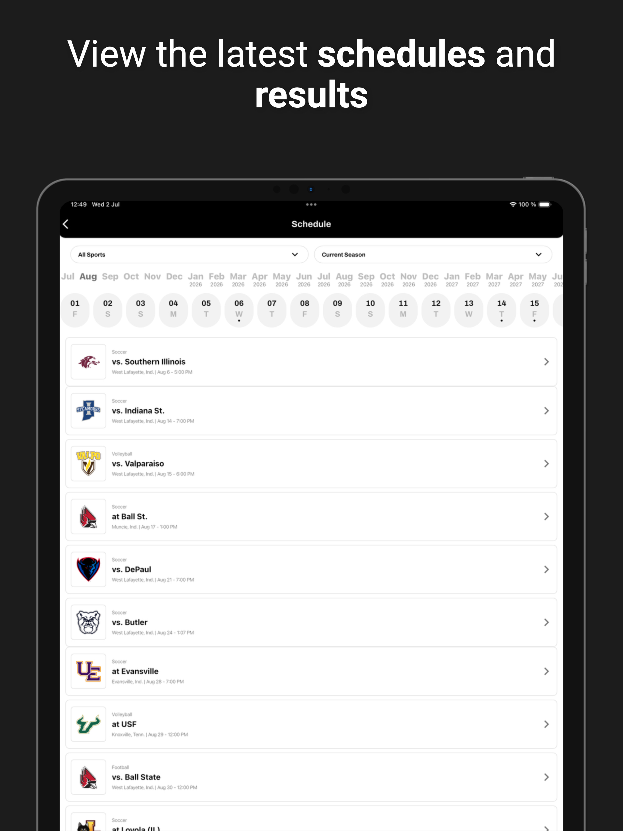 Purdue Athletics screenshot 6