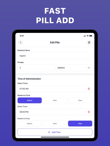 CareTime - Daily Pill Reminder iPad screenshot