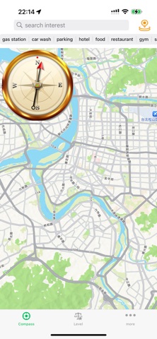 地图指南针　水平仪 screenshot