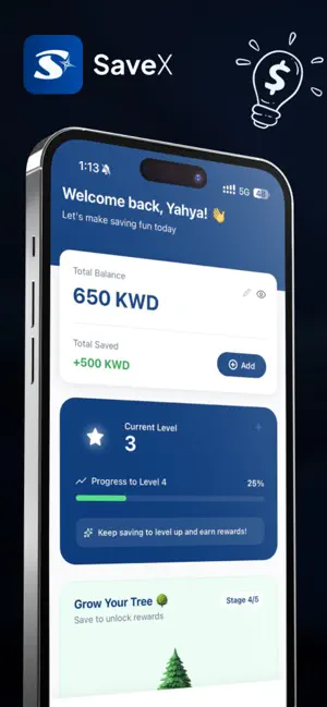 SaveX - Build Saving Habits screenshot 1