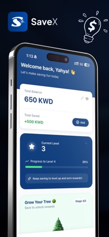 SaveX - Build Saving Habits Screenshot 1 of 7