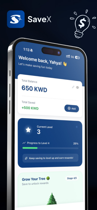 SaveX - Build Saving Habits Screenshot 1 of 7