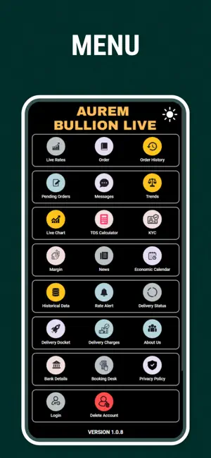 Aurem Bullion. screenshot 2
