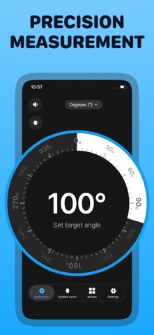 Protractor Angle Measure Tool iPhone screenshot