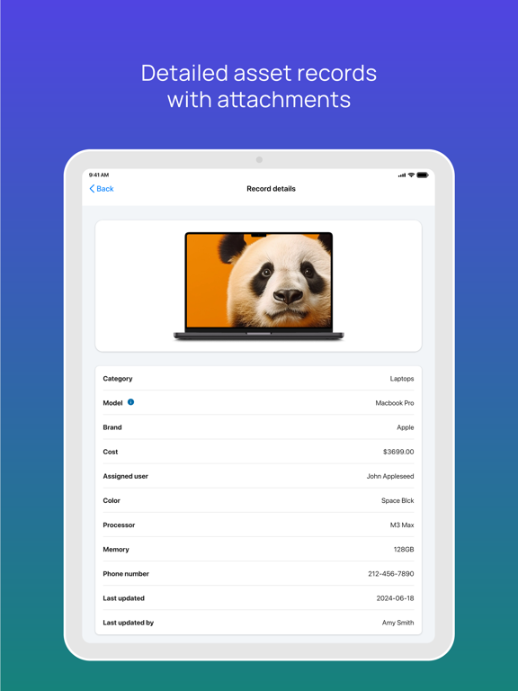Screenshot #6 pour Asset Panda 2.0