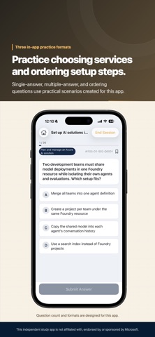 AI-103: 5-Domain Exam Prep, capture d'écran 3