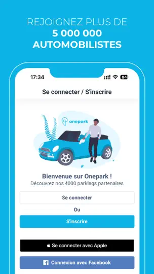 Capture d'écran de Onepark, Réservez Un Parking ! sur iPhone 7