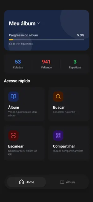 Figurinhas álbum 2026 iPhone screenshot 1