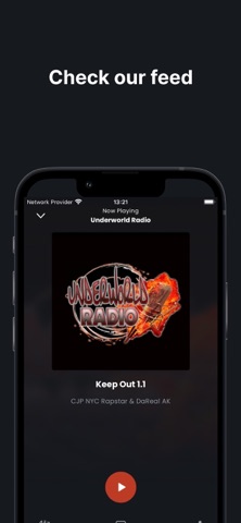 Underworld Radio iPhone screenshot