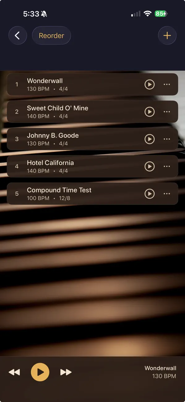 #6. RhythmRamp Metronome (iOS) 由: Tracey Larvenz