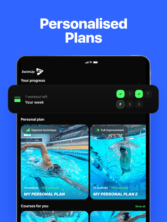 Screenshot #4 pour SwimUp: App de natation