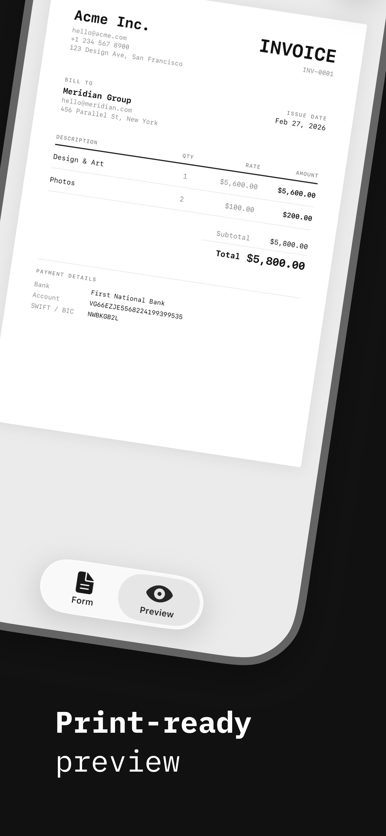 invoi.xyz — Invoice Builder screenshot 3