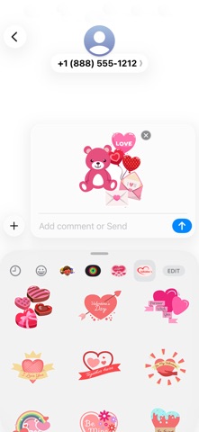 Love Heart Stickers & Emojis screenshot