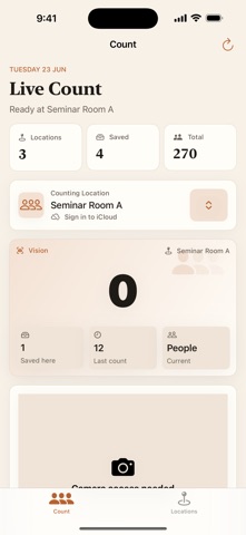 VenueTally iPhone screenshot
