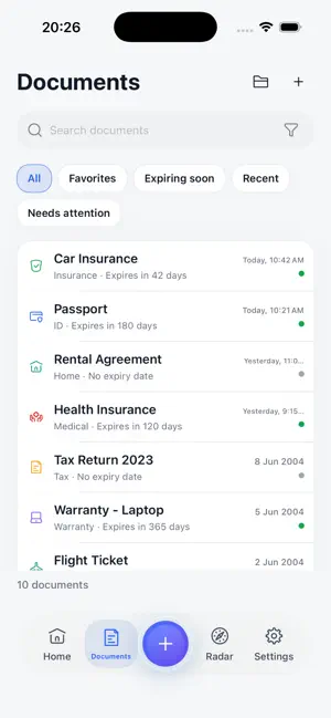 HomeVault Documents screenshot 2