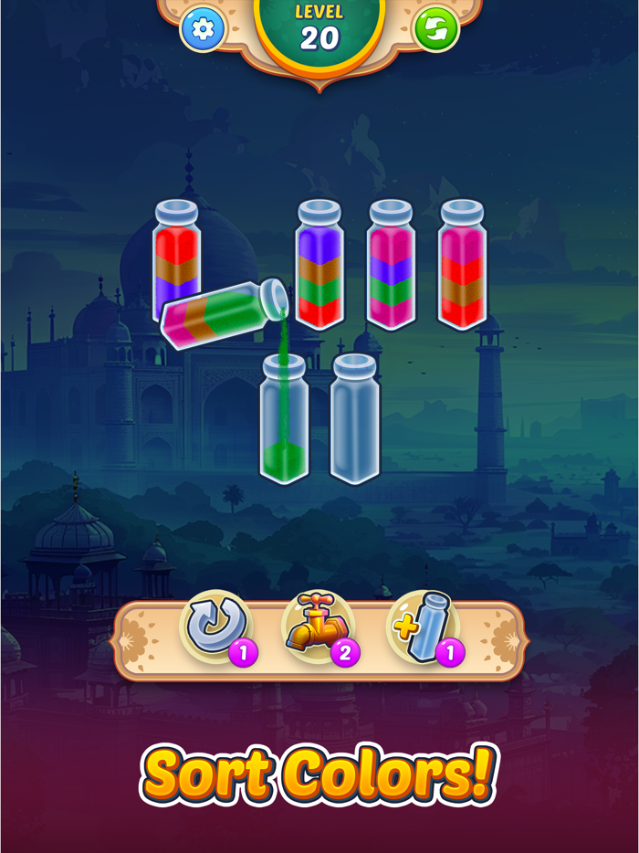 Sort Spices Color Puzzle Game