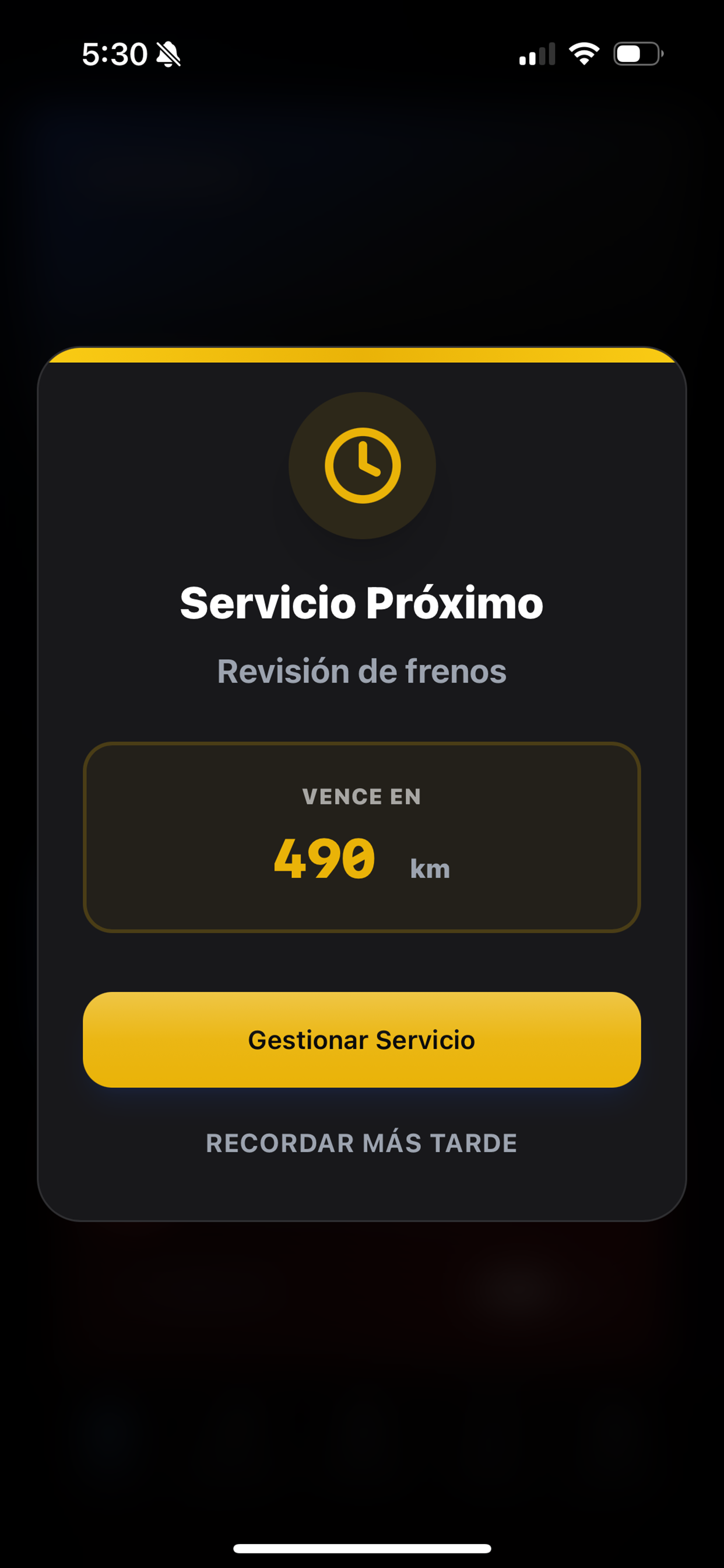 MotorCheck: Control Vehicular