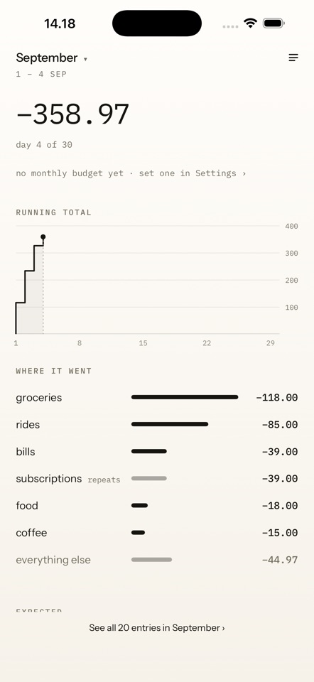 Margin: Expense Tracker screenshot 3