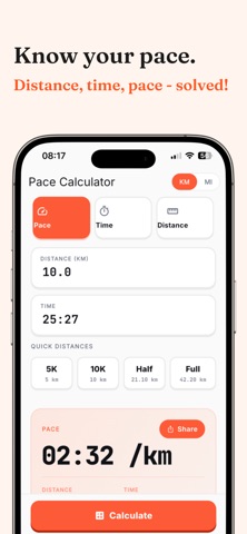 Pace Calculator - PaceShare Screenshot 1 of 5