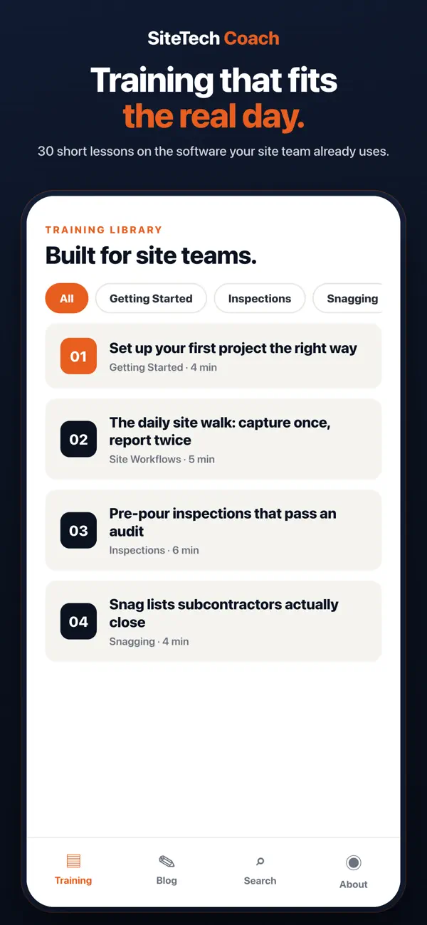 Screenshot #1 pour SiteTech Coach