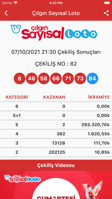 Loto Piyango Sonuçlar, Karekod Screenshot