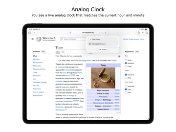 Date Today for Safari iPad screenshot