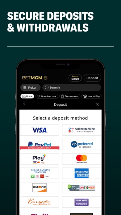 BetMGM Poker - New Jersey Screenshot