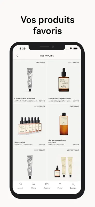 Typology - Soins de la peau screenshot 5 of 8